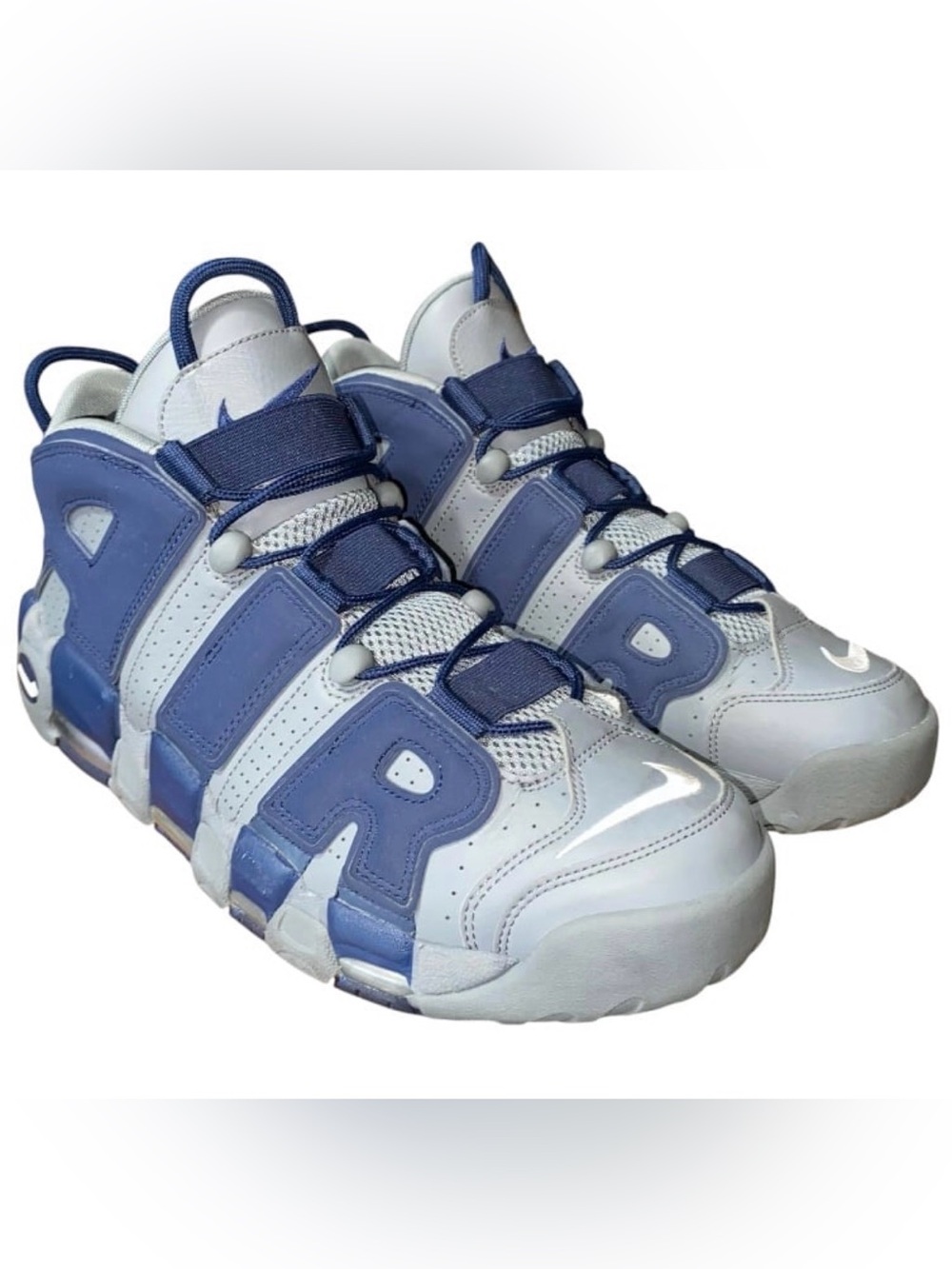 Nike Air More Uptempo '96 Cool Grey White Midnight Navy 921948-003 Men's 10